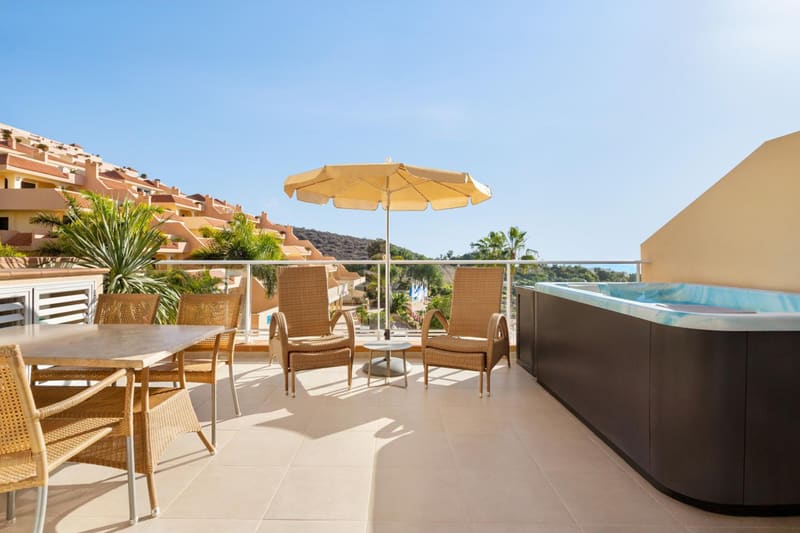 Private hot tub at Wyndham Residences Costa Adeje, Adeje