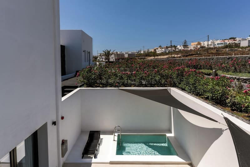 Private plunge pool at Cresanto Luxury Suites, Santorini