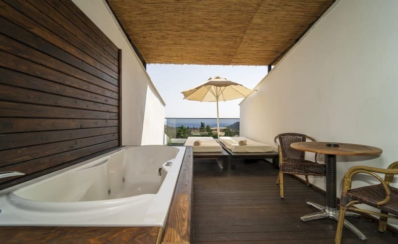 Private hot tub at Manaspark Deluxe Hotel, Fethiye