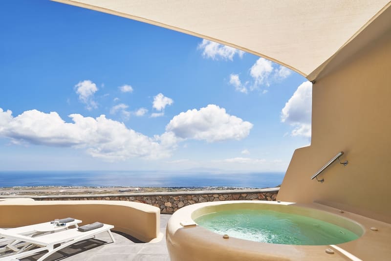Private plunge pool at Skyfall Suites - Adults Only, Santorini