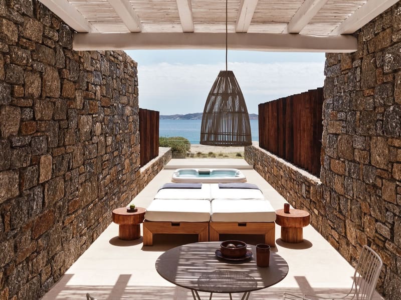 Private plunge pool at The Coast Bill&Coo - Adults Only, Mykonos — photo 3