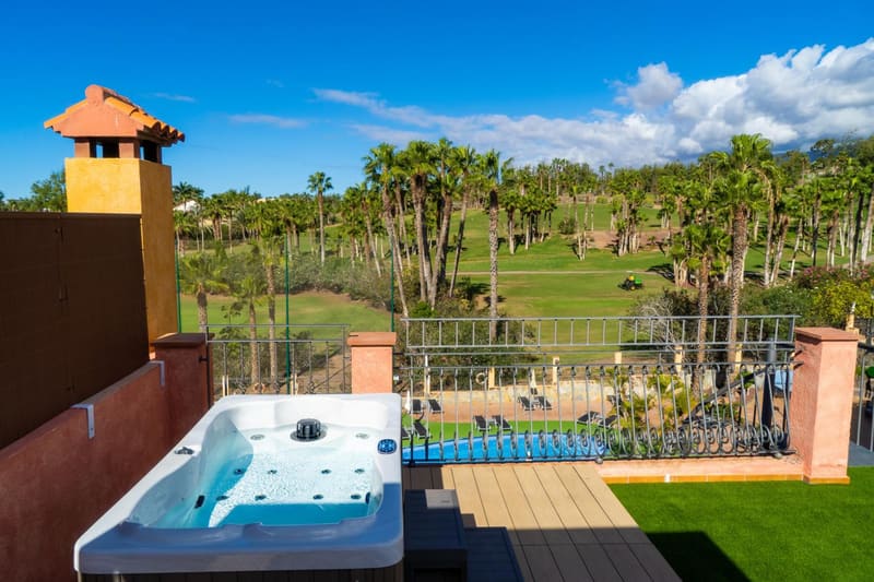 Private hot tub at Villa Mandi Golf Resort, Adeje — photo 4