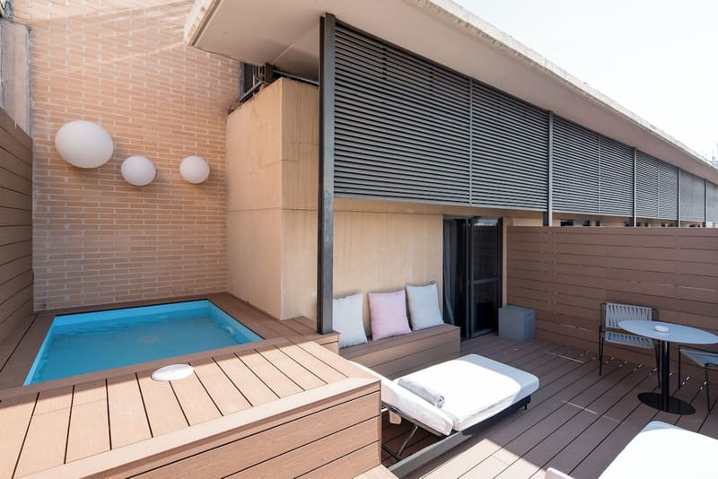 Private plunge pool at Catalonia Eixample 1864, Barcelona