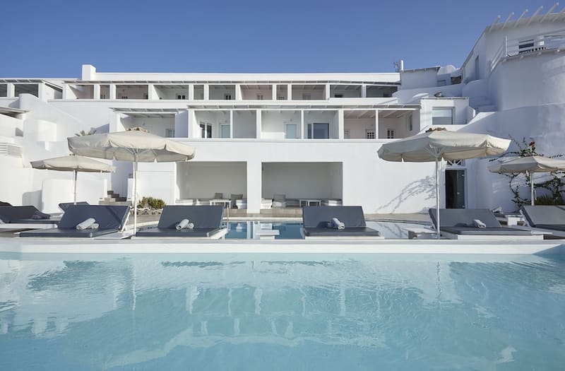 Private plunge pool at Notos Therme And Spa, Santorini, photo 4