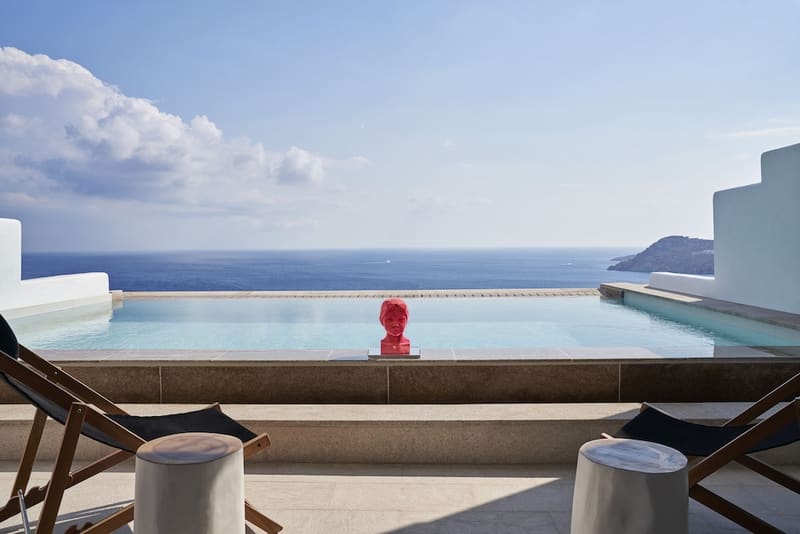 Private hot tub at Myconian Villa Collection, Mykonos, photo 4