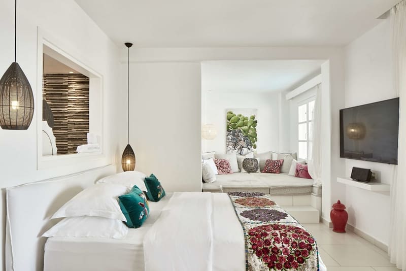Private hot tub at Myconian Villa Collection, Mykonos — photo 3