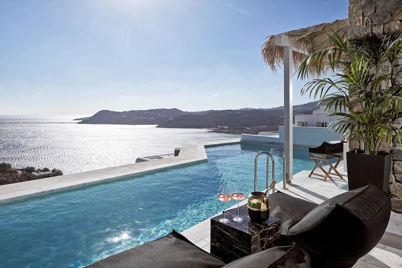 Private hot tub at Myconian Villa Collection, Mykonos, photo 3