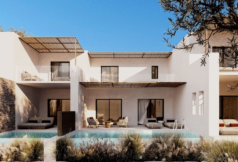 Private plunge pool at Vione Paros Hotel, Paros, photo 5