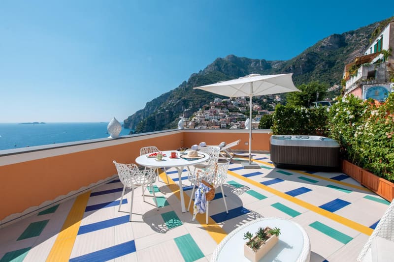 Private hot tub at Hotel Eden Roc, Positano