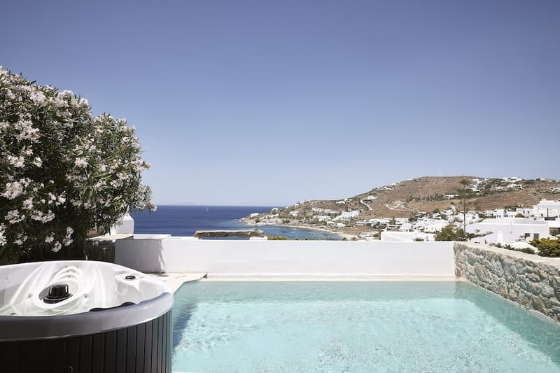 Private hot tub at Amazon Mykonos Resort & Spa, Mykonos — photo 5