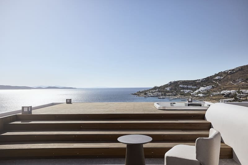 Private hot tub at Amazon Mykonos Resort & Spa, Mykonos — photo 4