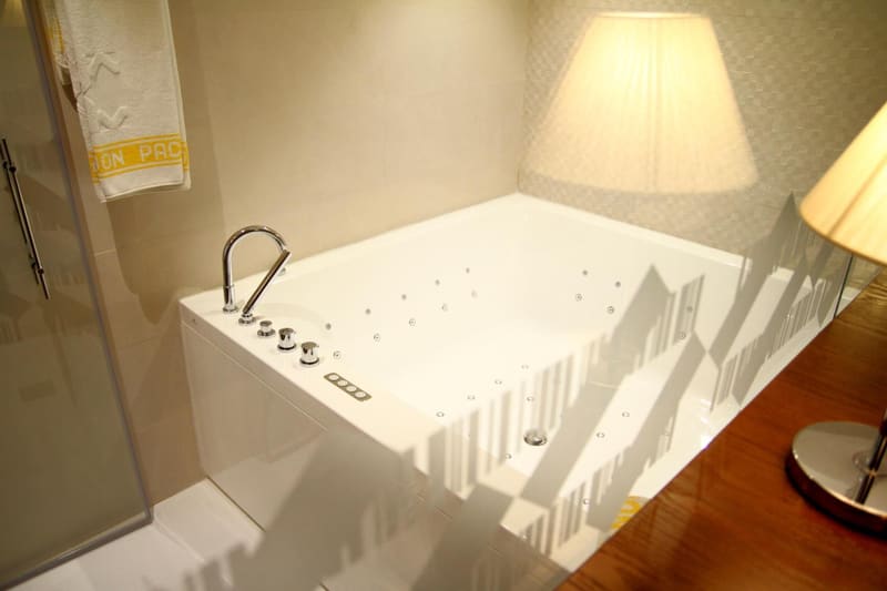 Private hot tub at Hotel Don Paco, Seville