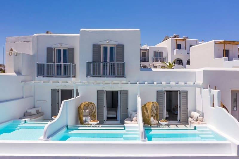 Private plunge pool at Lilly Residence-All Sea View Suites | Adults Only, Paros, photo 5