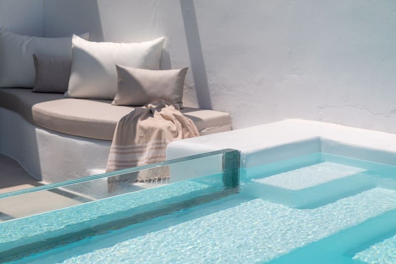 Private plunge pool at Lilly Residence-All Sea View Suites | Adults Only, Paros
