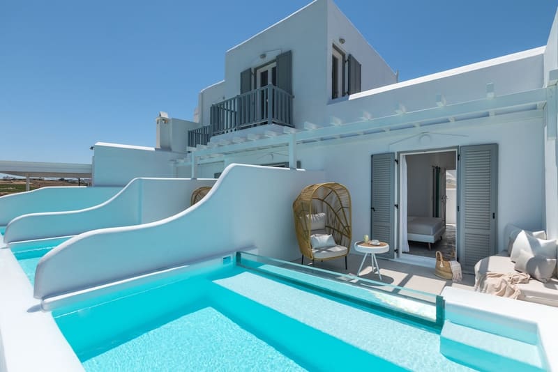 Private plunge pool at Lilly Residence-All Sea View Suites | Adults Only, Paros, photo 3