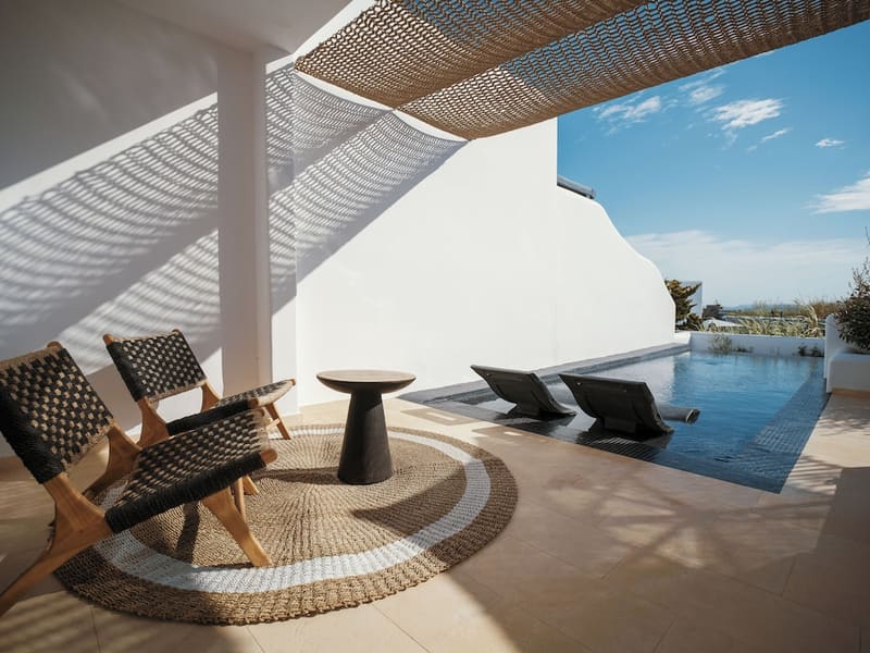 Private plunge pool at Asty Mykonos Hotel & Spa -World of One Hotel Group, Mykonos — photo 2