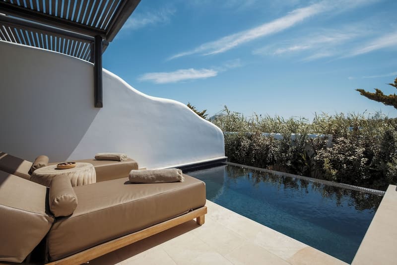 Private plunge pool at Asty Mykonos Hotel & Spa -World of One Hotel Group, Mykonos — photo 4