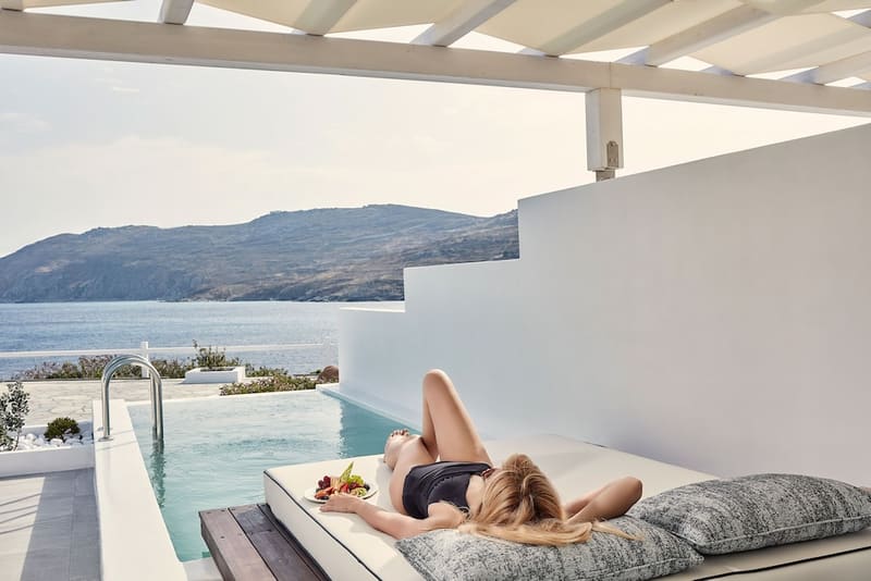 Private jacuzzi at Archipelagos Hotel, Mykonos, photo 5