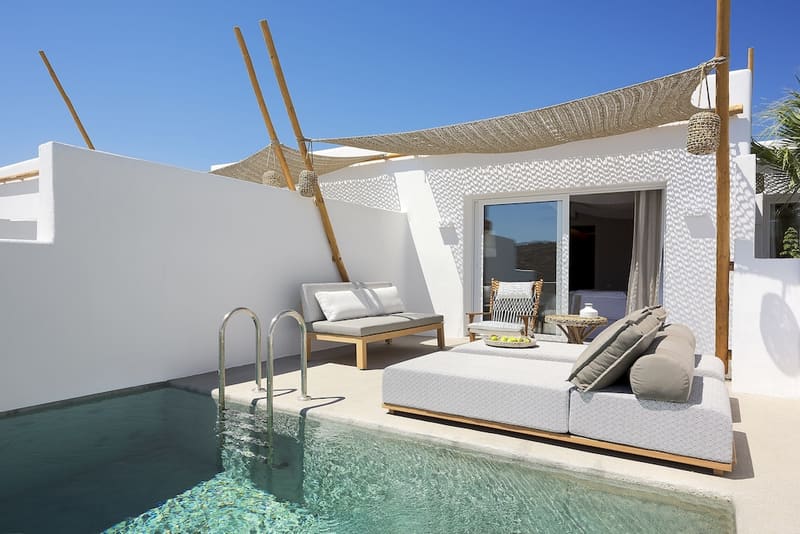 Private hot tub at Palladium Hotel, Mykonos — photo 4