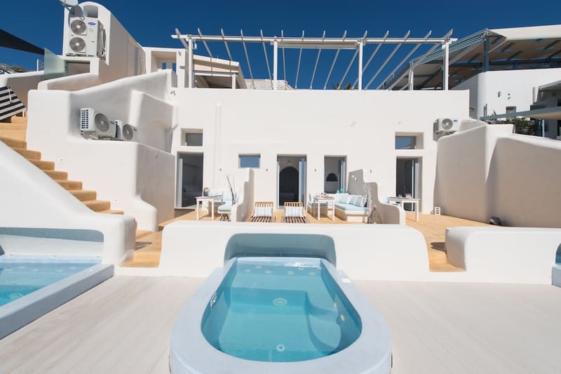 Private hot tub at On the Cliff, Santorini — photo 5