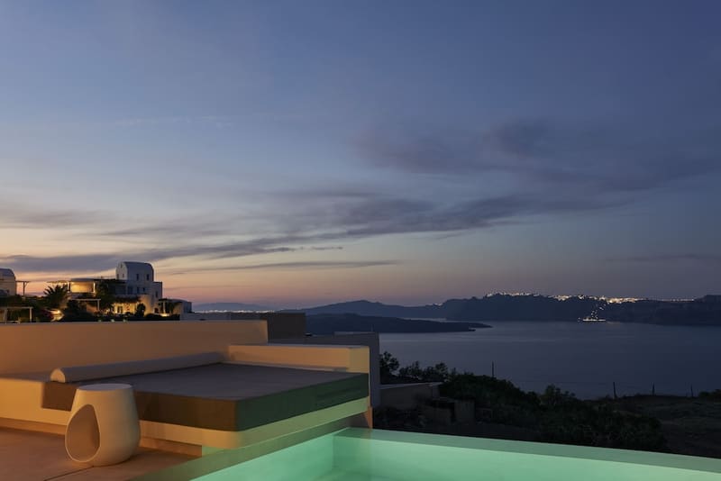 Private plunge pool at Apanemo Hotel, Santorini, photo 4