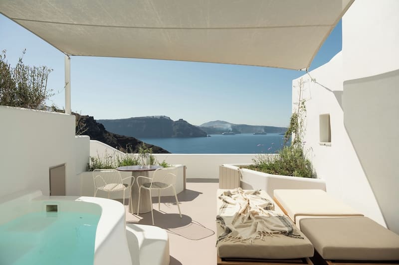 Private plunge pool at Canaves Ena - Small Luxury Hotels of the World, Santorini