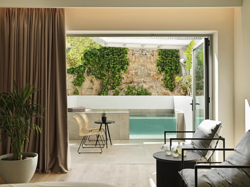 Private plunge pool at NIKO Seaside Resort MGallery, Agios Nikolaos
