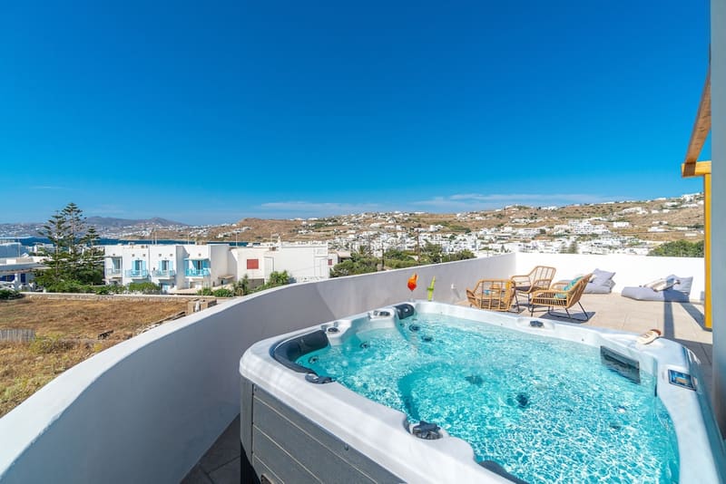 Private hot tub at Mykonos Cactus, Mykonos — photo 3
