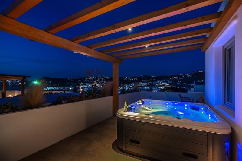 Private hot tub at Mykonos Cactus, Mykonos — photo 2