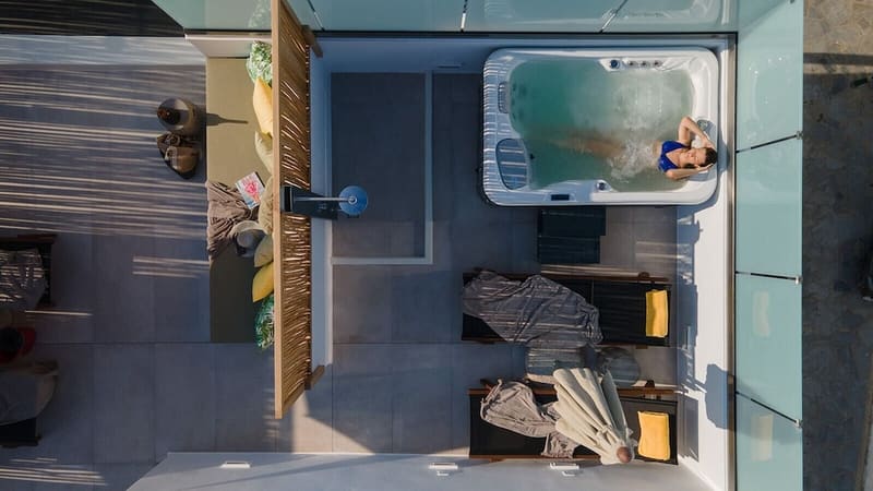 Private hot tub at Makava Suites Naxos, Naxos — photo 6