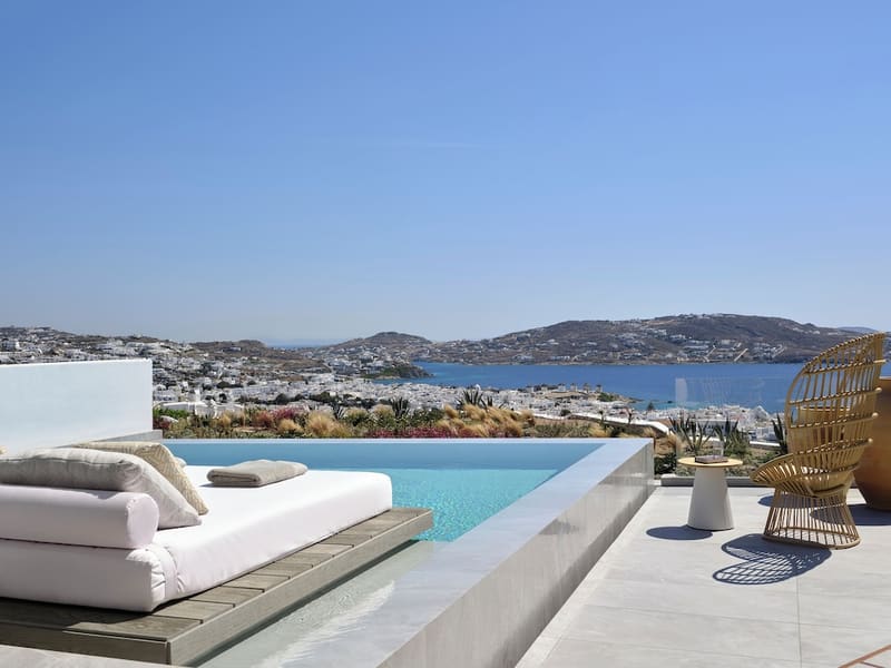 Private hot tub at Deos Mykonos - A Myconian Collection Hotel, Mykonos, photo 5