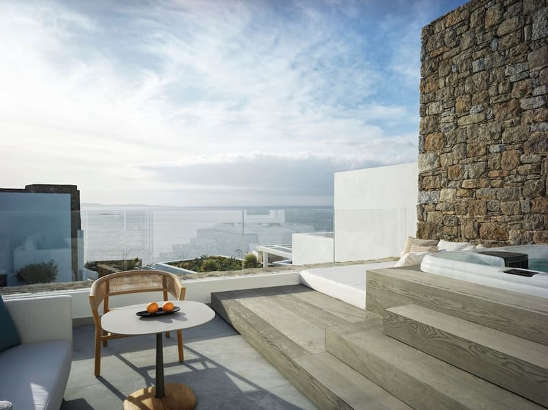Private hot tub at Deos Mykonos - A Myconian Collection Hotel, Mykonos — photo 5