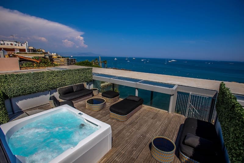 Private hot tub at Royal Antibes, Antibes