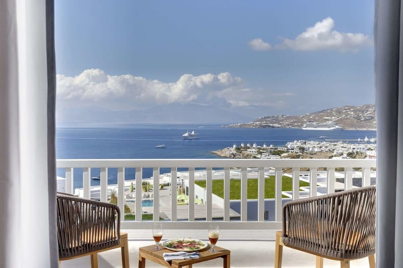 Private hot tub at Myconian Naia - Preferred Hotels & Resorts, Mykonos — photo 6