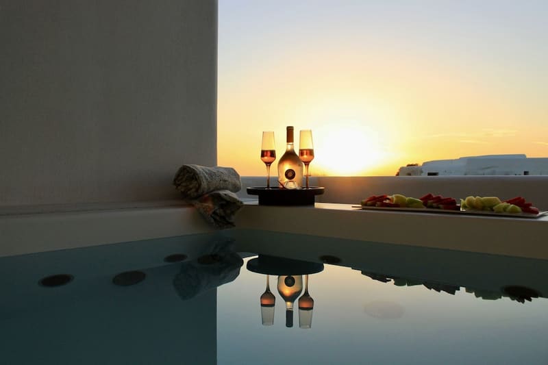 Private hot tub at Adama Mykonos Boutique Hotel, Mykonos — photo 5