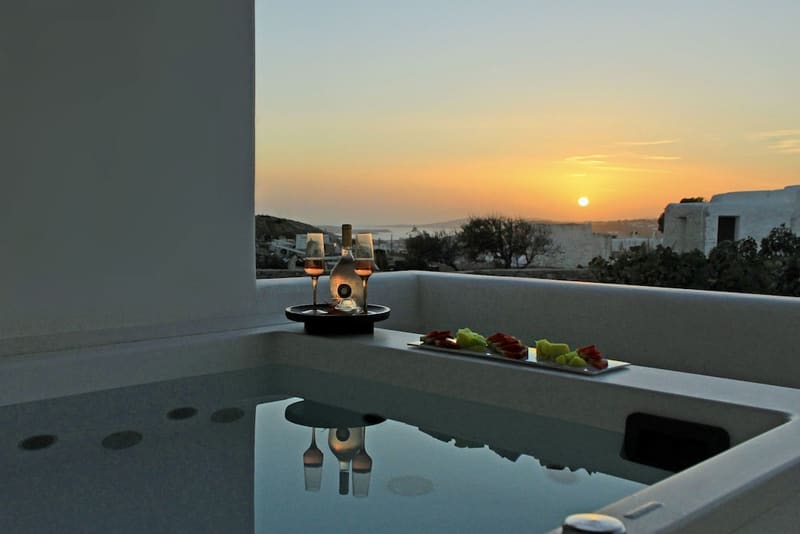 Private hot tub at Adama Mykonos Boutique Hotel, Mykonos — photo 2