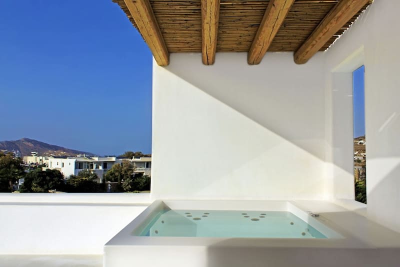 Private hot tub at Adama Mykonos Boutique Hotel, Mykonos
