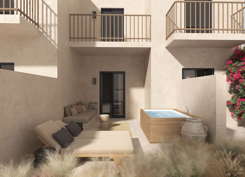 Private hot tub at NAUMA PAROS Design Boutique Hotel-Adults Only, Paros — photo 4