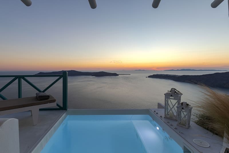 Private hot tub at Afroessa Hotel by Caldera Houses, Santorini — photo 6