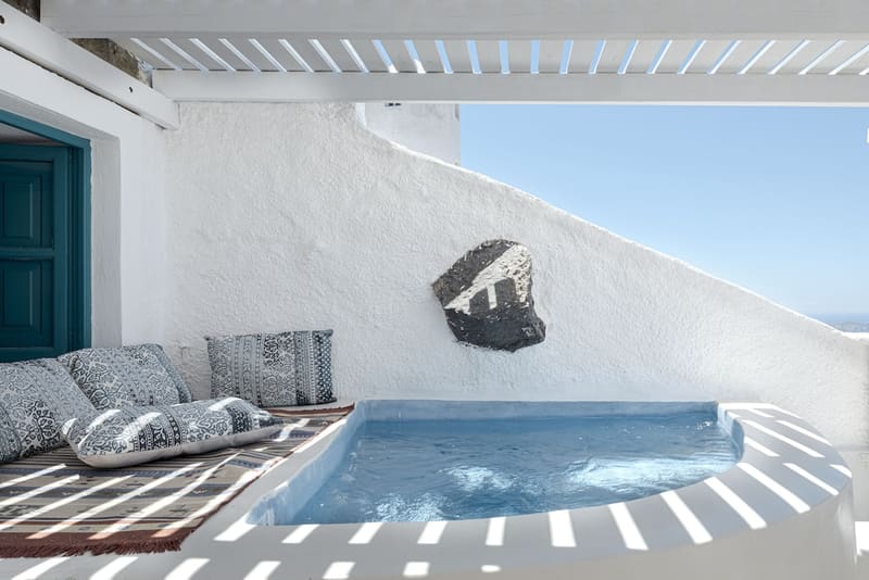 Private hot tub at Afroessa Hotel by Caldera Houses, Santorini — photo 2