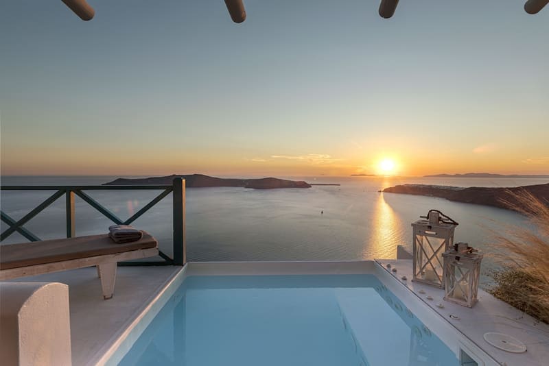 Private hot tub at Afroessa Hotel by Caldera Houses, Santorini — photo 5