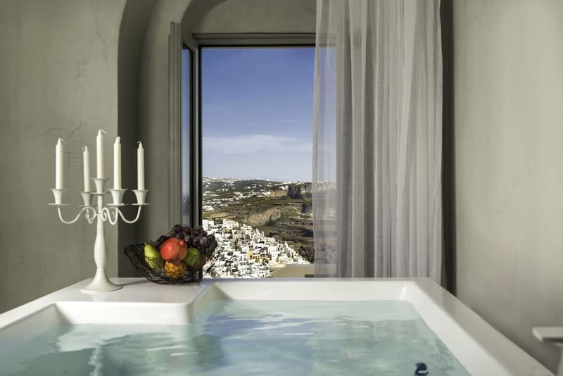 Private plunge pool at Mythical Blue Luxury Suites, Santorini — photo 4