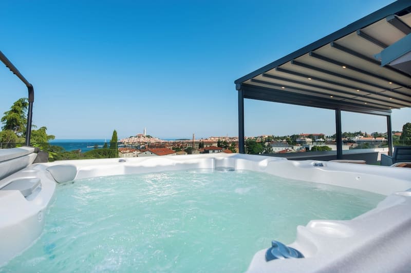Private hot tub at Boutique Residence Arion, Rovinj