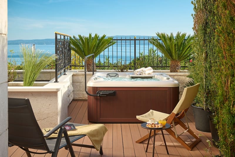 Private hot tub at Hotel Villa Harmony, Split, photo 2