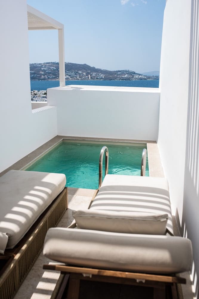 Private hot tub at Numi Boutique Hotel Mykonos, Mykonos