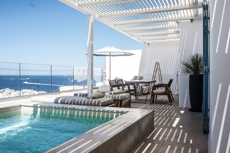 Private hot tub at Numi Boutique Hotel Mykonos, Mykonos — photo 5