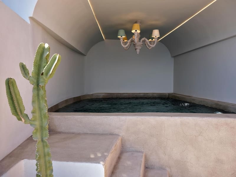 Private hot tub at Andronis Luxury Suites, Santorini