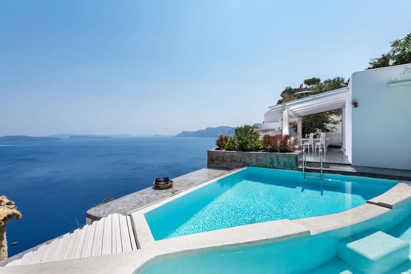 Private hot tub at Andronis Luxury Suites, Santorini, photo 3