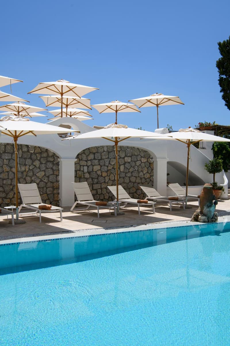 Private hot tub at La Residenza Capri, Capri, photo 4