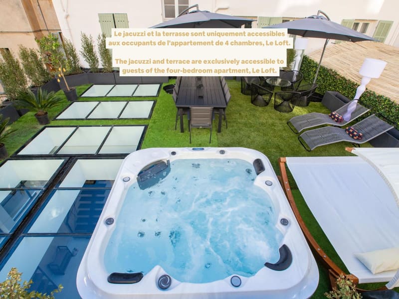 Private hot tub at Résidence Montaigne - Luxurious - 350m Palais - LRA Cannes, Cannes — photo 3